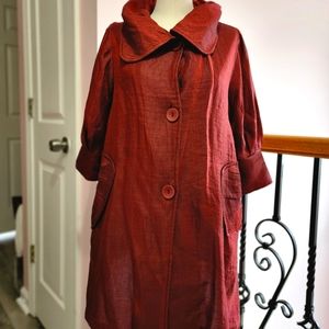 Signature Back-Pleat Swing Jacket by Damee NYC